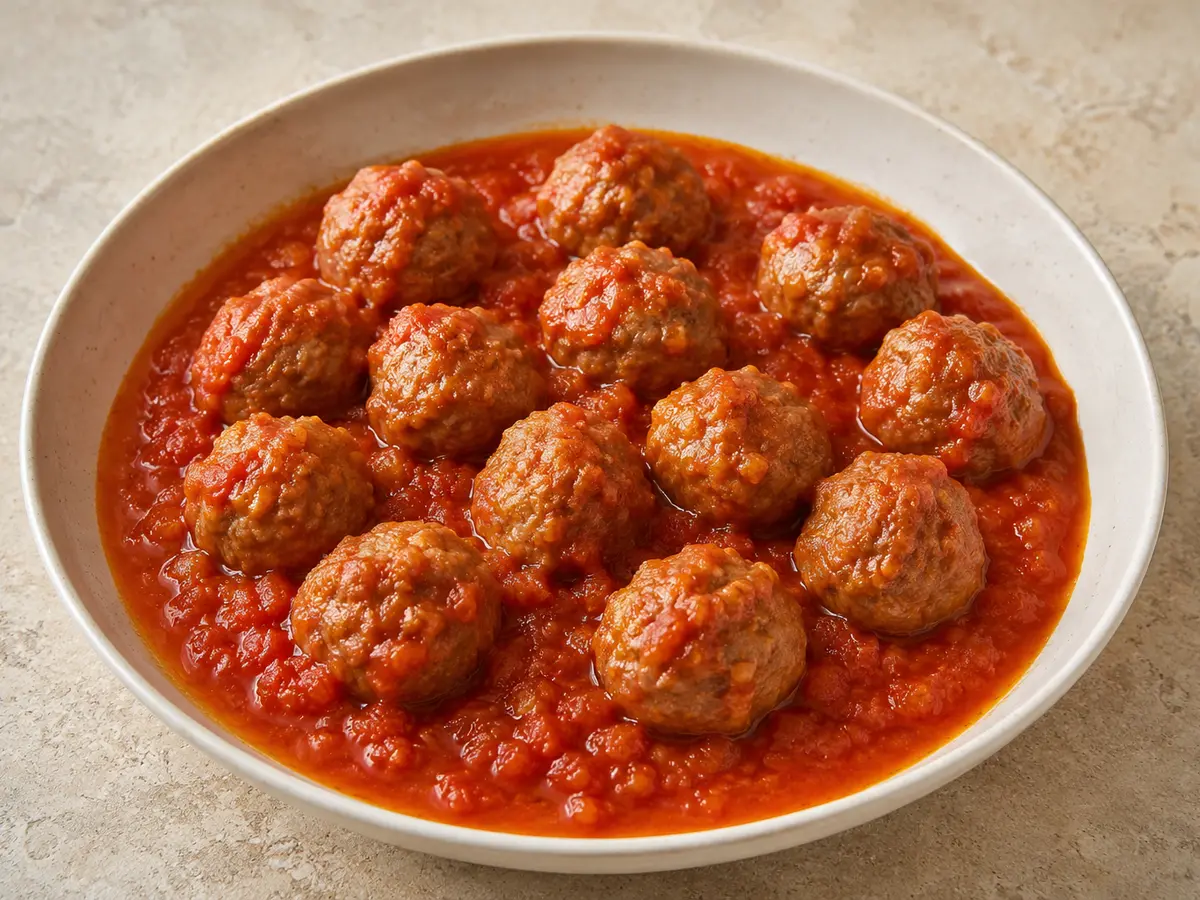Imagen ilustrativa de la receta Albóndigas en salsa de tomate