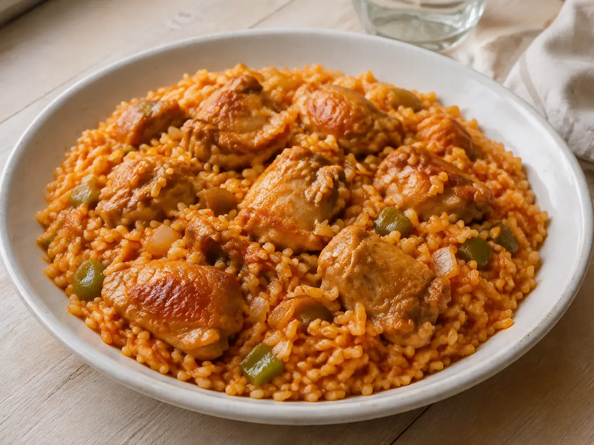 Imagen ilustrativa de la receta Arroz con pollo y verduras