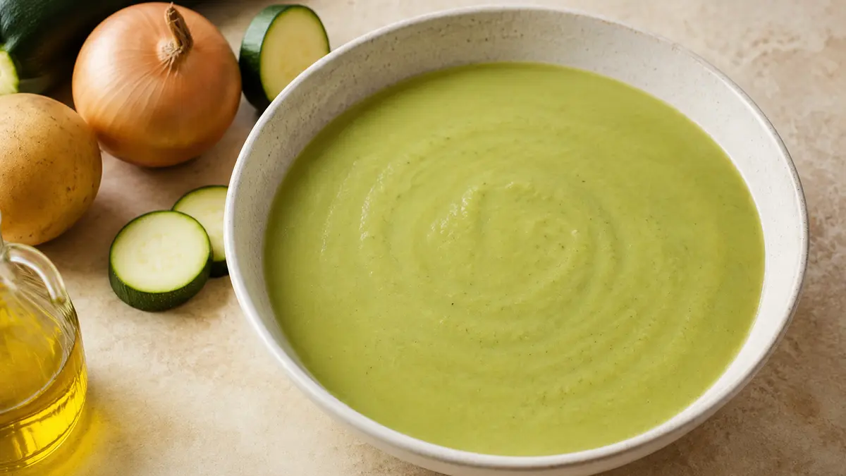 Fotografía ilustrativa de Crema de calabacín