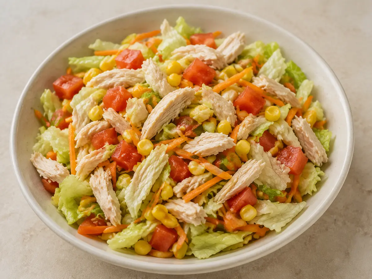 Imagen ilustrativa de la receta Ensalada de pollo y aguacate